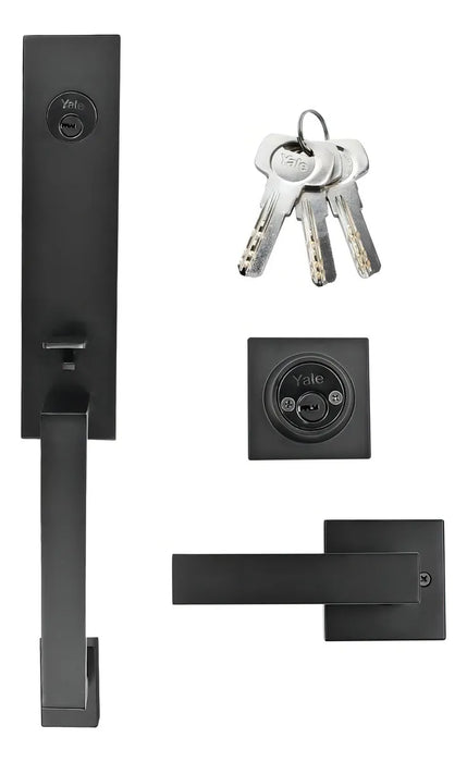 Cerradura de gatillo yale mx89580 entrada principal negro GRADO B