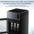 DISPENSADOR DE AGUA VASO OCULTO 3 SALIDAS FRÍA CALIENTE90 CM GRADO B