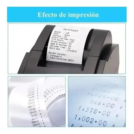 IMPRESORA TÉRMICA CAJÓN PUNTO DE VENTA 58MM TICKET GRADO B