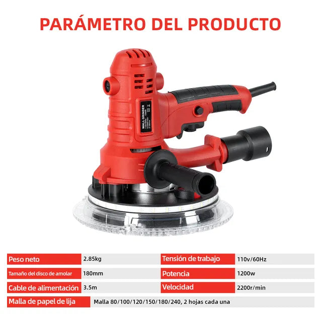 Pulidora Luz Led Orbital Rojo Profesiona Grado A