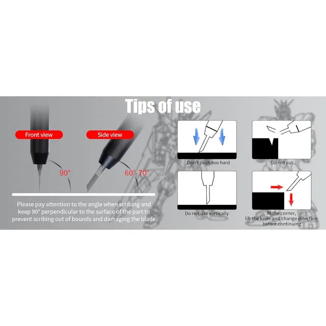 Cuchillo De Grabado Con Hoja De Acero Al Tungsteno De0,125mm Grado A
