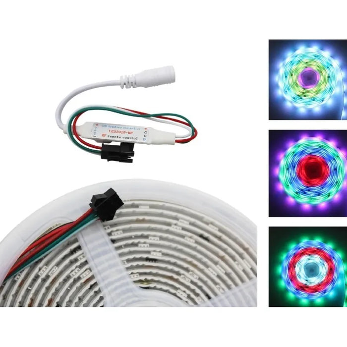 Tira Led Rayo 5050 Pixel 5m Adhesivo Control Remoto Grado B