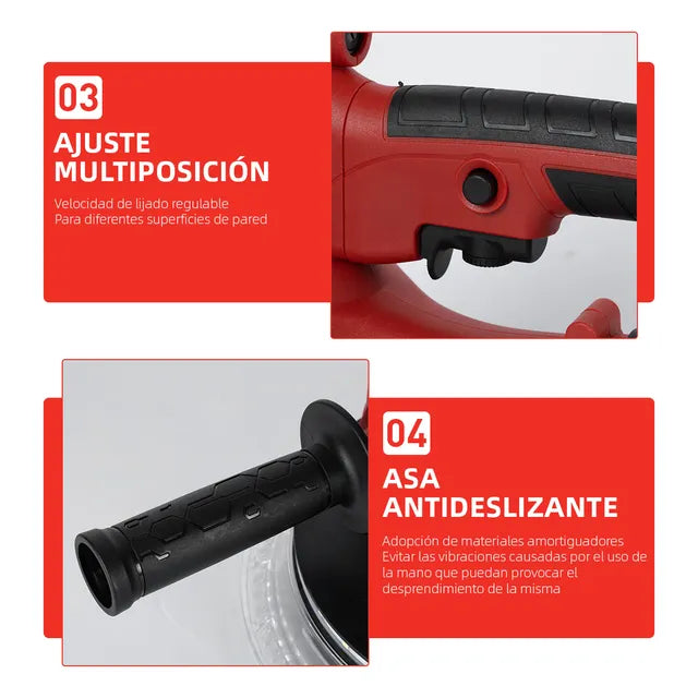 Pulidora Luz Led Orbital Rojo Profesiona Grado A