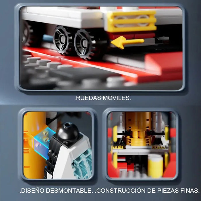 Caja Misteriosa De Bloques De Construcción Aeroespaciales En Caja Grado B