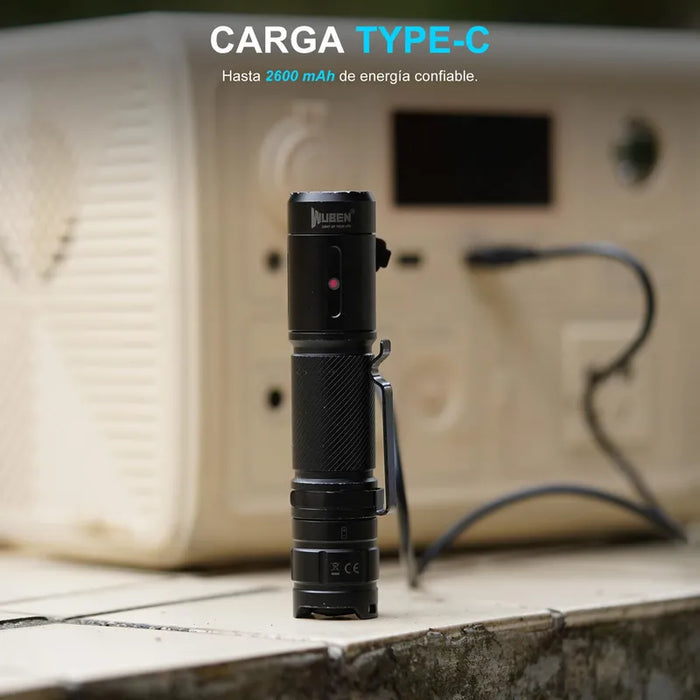 Linterna Wuben C3 recargable impermeable 1200 lúmenes Grado A