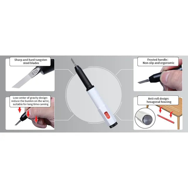 Cuchillo De Grabado Con Hoja De Acero Al Tungsteno De0,125mm Grado A