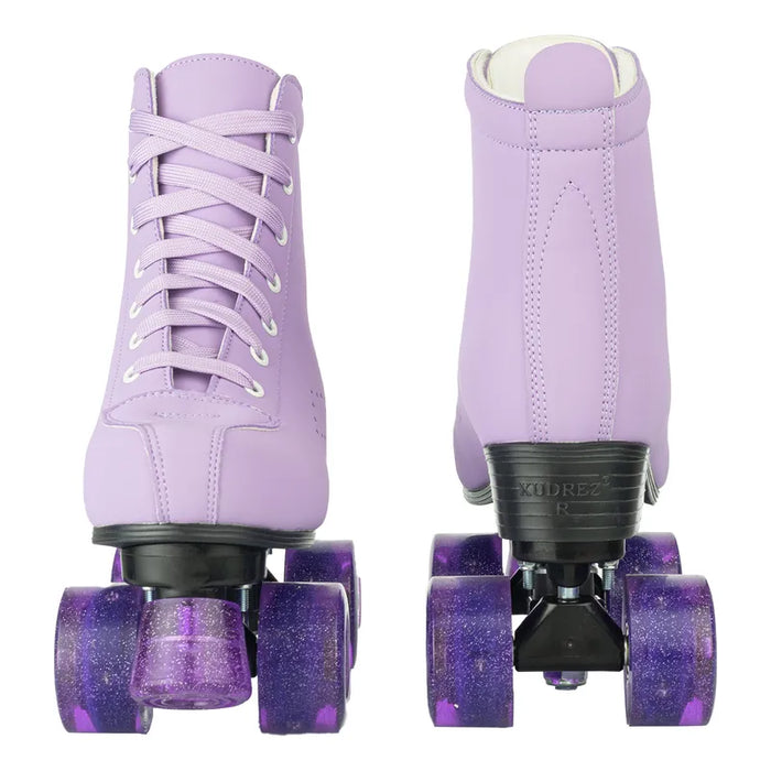 Patines 4 Ruedas Patines Dobles Mujer Patines Con Led+freno #5.5 Grado A