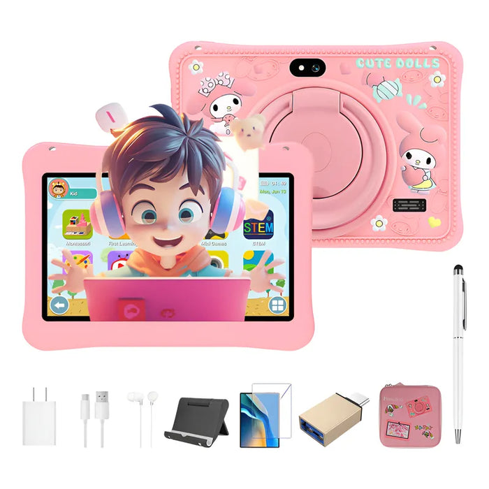Tablets Para Niños Hancdon F06 7pulgadas 6gb 128gb Android14 Rosa GRADO B