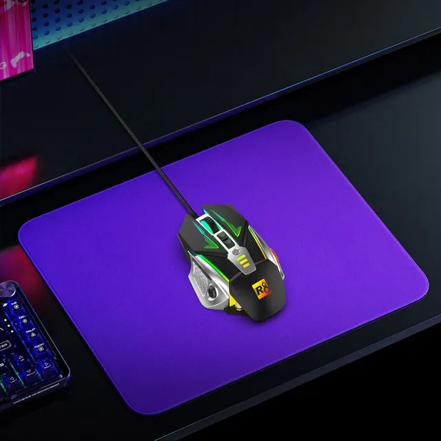 Mouse Gamer Ergonomico Rgb 7 Botones 7200 Dpi Usb Grado A