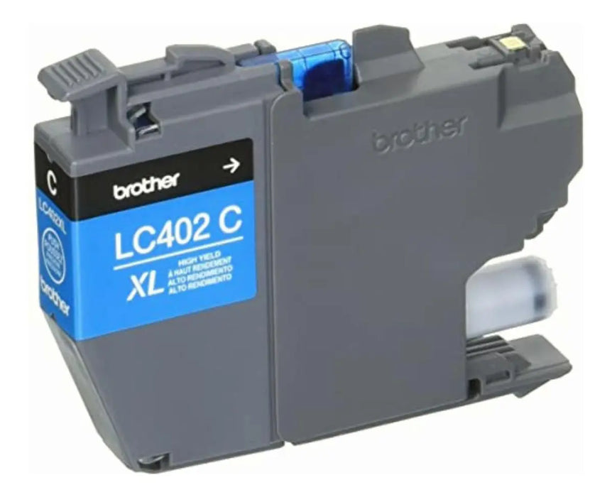 BROTHER LC402XL PAQUETE DE 3 CARTUCHOS DE TINTA CIAN GRADO A