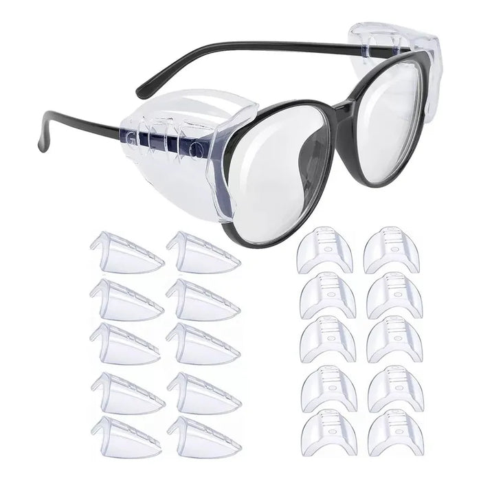 10 pcs protectores antideslizantes laterales de gafas de ojo