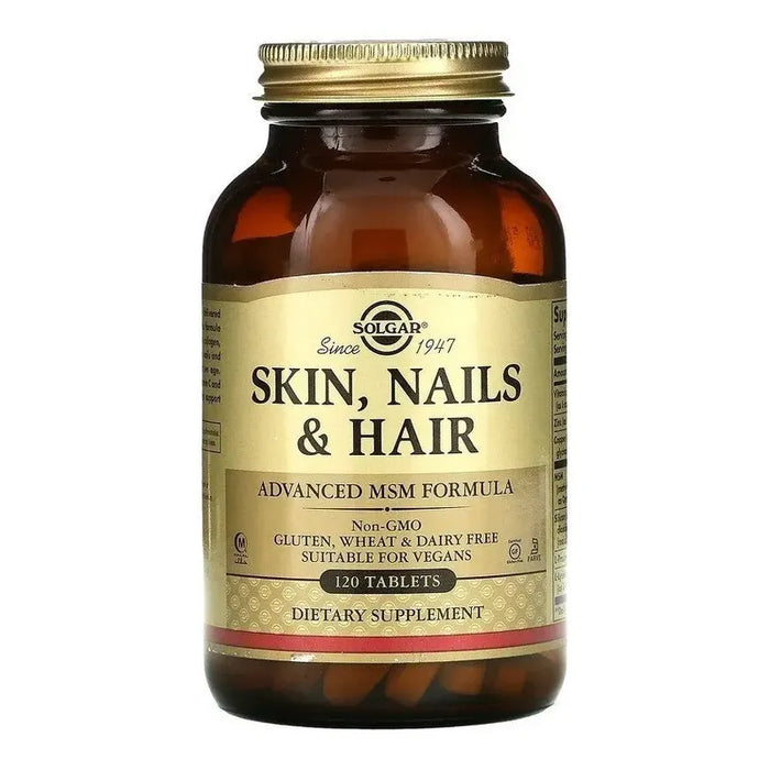 Skin, Nails & Hair, Advanced Msm Formula, 120 Tabs Sin Sabor GRADO B