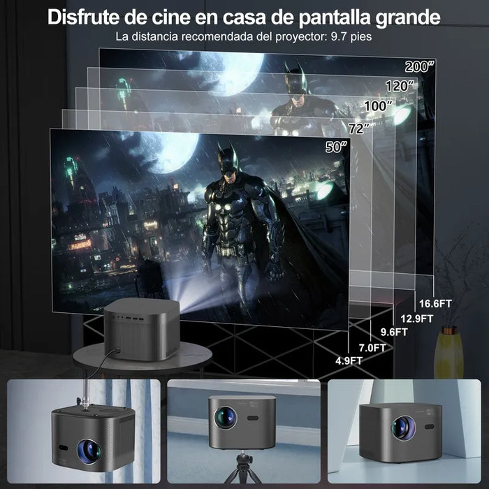 Proyector Mini Goojodoq P1 14000lm Gris 127/220v Gris GRADO A