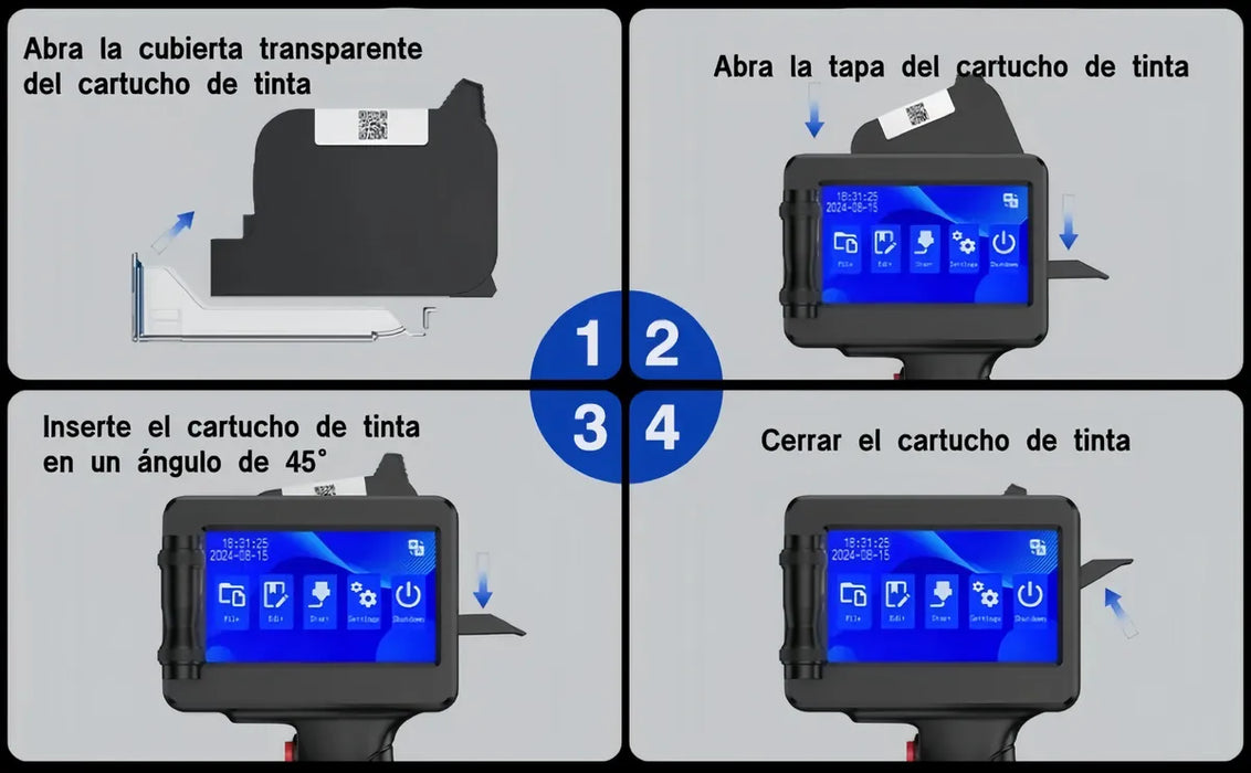Codificadora Loteadora Inkjet Impresora Manual Generador Qr GRADO B