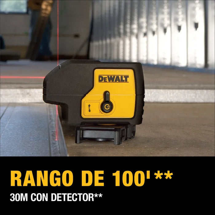 NIVEL LASER AUTONIVELANTE DE 3 PUNTOS 30 MTS DEWALT DW083K Grado B