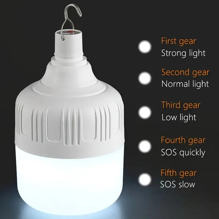 4 Luces de Emergencia Portátiles Recargables USB (80W) - Focos LED Potentes Grado B