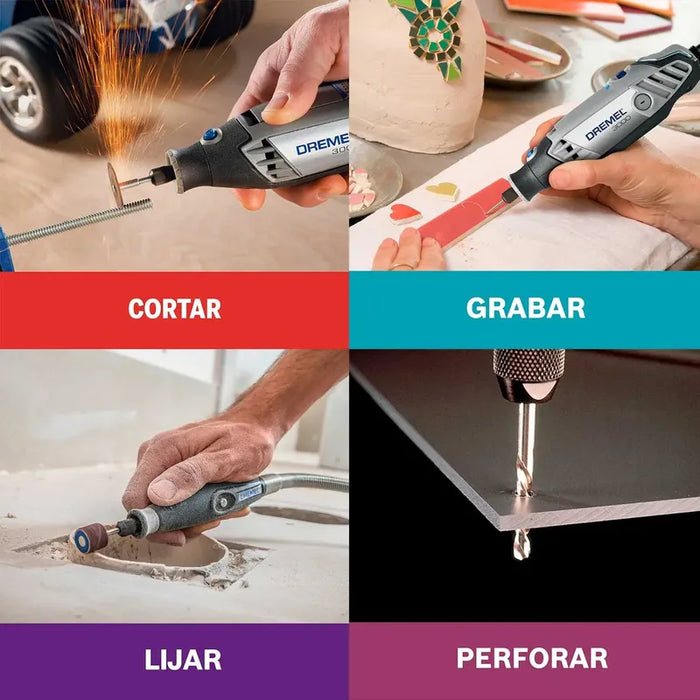 Dremel Mototool 4300: 5 Acoples, 40 Acc. Y Maleta GRADO A