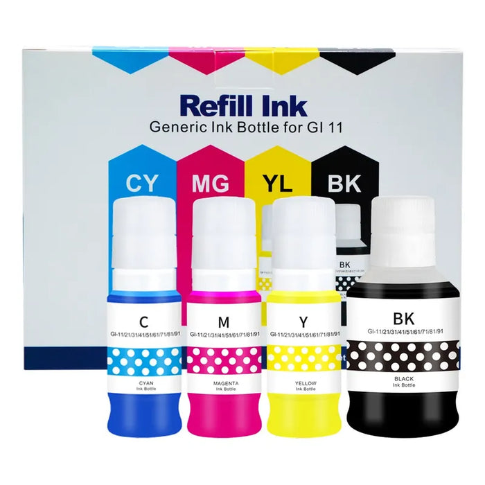4 Tintas Para Impresoras Canon Gi11 G11 Pixma G2160 G3160 Tinta Cmyk 568