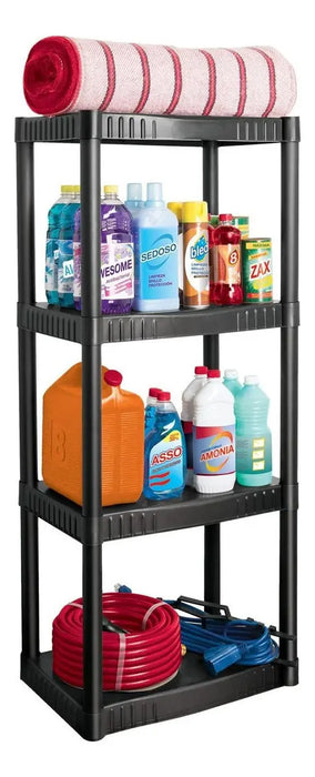 ESTANTE PLASTICO PARA HERRAMIENTAS PRETUL 4 NIVELES GRADO B