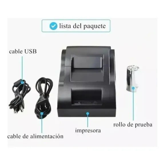 IMPRESORA TÉRMICA CAJÓN PUNTO DE VENTA 58MM TICKET GRADO B