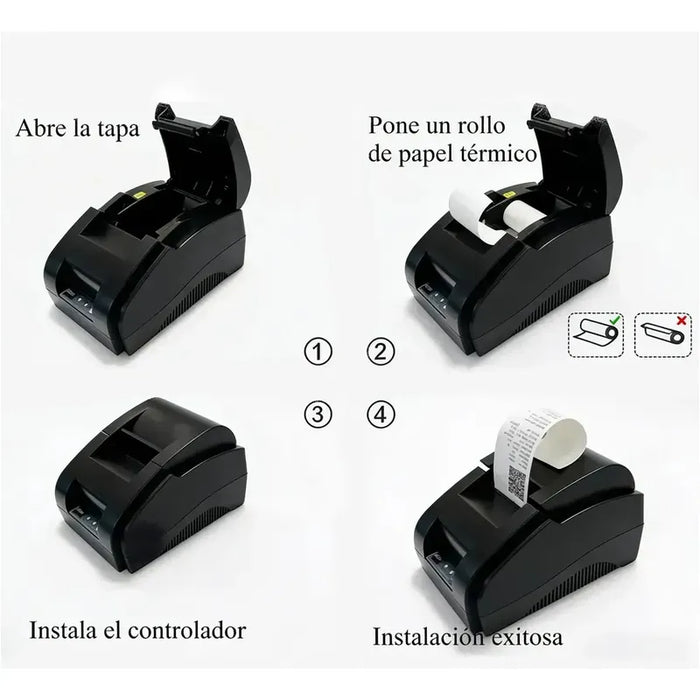 IMPRESORA TÉRMICA CAJÓN PUNTO DE VENTA 58MM TICKET GRADO B