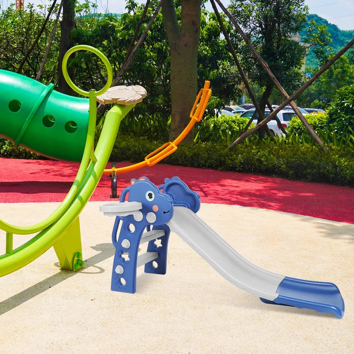 TOBOGAN BEBE RESBALADILLA INFANTIL CON CANASTA DE BALONCESTO