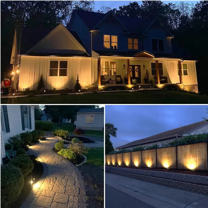 PAQUETE 10 LAMPARAS DIRIGIBLE CON ESTACA EXTERIORES Y JARDIN GRADO A