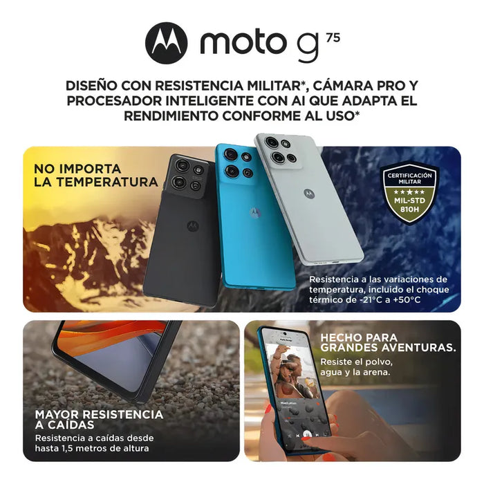 MOTOROLA MOTO G75 5G DUAL SIM 256 GB NEGRO 8 GB RAM Grado A