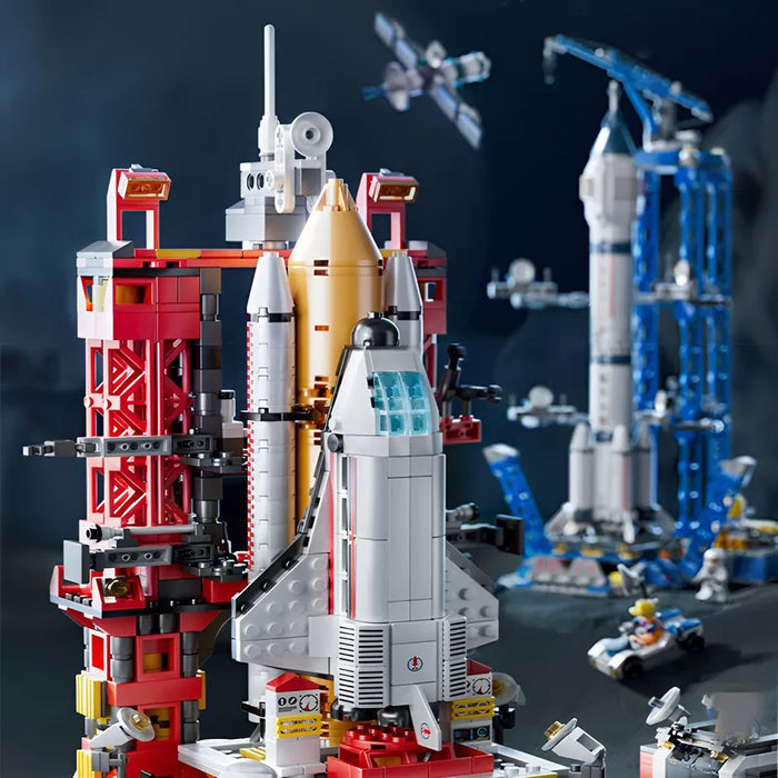 Caja Misteriosa De Bloques De Construcción Aeroespaciales En Caja Grado B