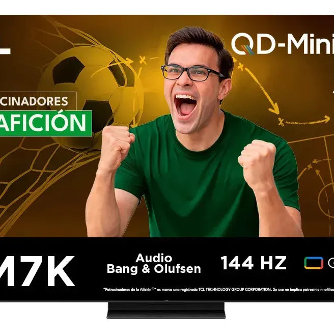 PANTALLA TCL 55 4K MINI LED 55QM7K 144HZ VRR BANG & OLUFSEN GRADO B