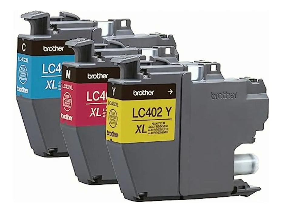 BROTHER LC402XL PAQUETE DE 3 CARTUCHOS DE TINTA CIAN GRADO A