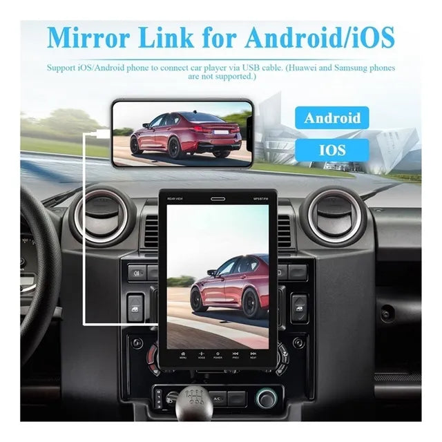 CARPLAY 1DIN CON PANTALLA VERTICAL 9.5''