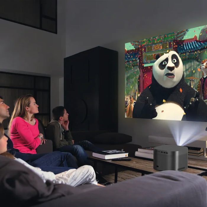 Proyector Mini Goojodoq P1 14000lm Gris 127/220v Gris GRADO A