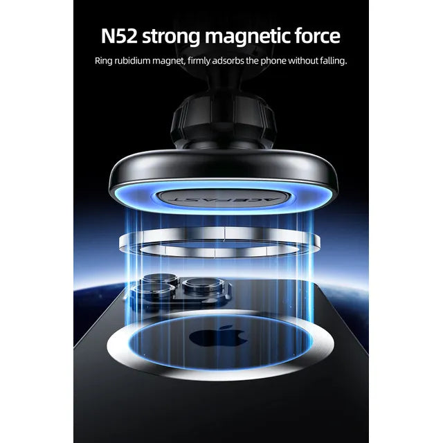 Soporte D44 Auto Antidesliz Silicone Clip de Ventilador Grado A