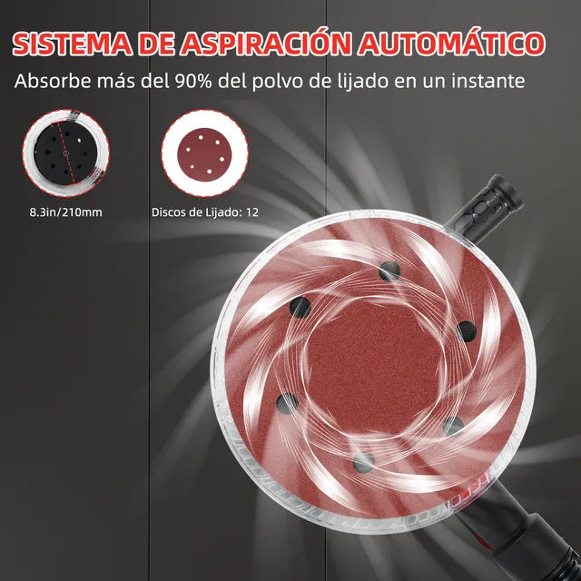 Pulidora Luz Led Orbital Rojo Profesiona Grado A