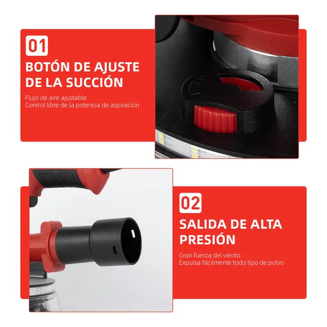 Pulidora Luz Led Orbital Rojo Profesiona Grado A