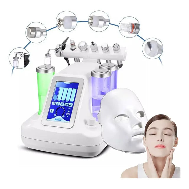 7 En 1 Maquina Facial Led Instruments De Beauty De Oxi­geno