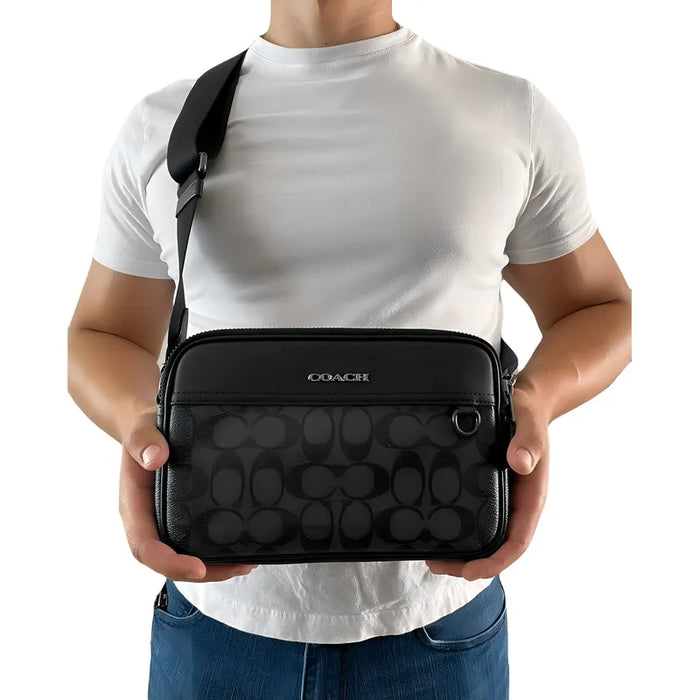 Bolsa Hombre Graham Crossbody Signature Canvas Grado B