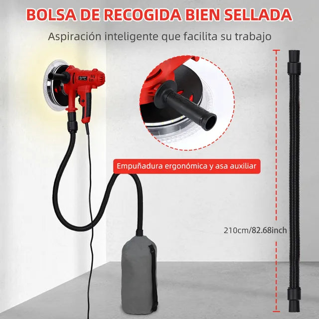 Pulidora Luz Led Orbital Rojo Profesiona Grado A
