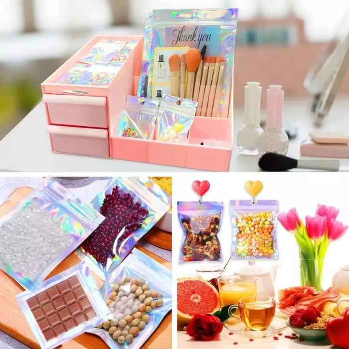 Bolsa De almacenamiento Láser Bolsa A Prueba De Olores 200pzs Transparente 15 Cm X 10 Cm Grado A