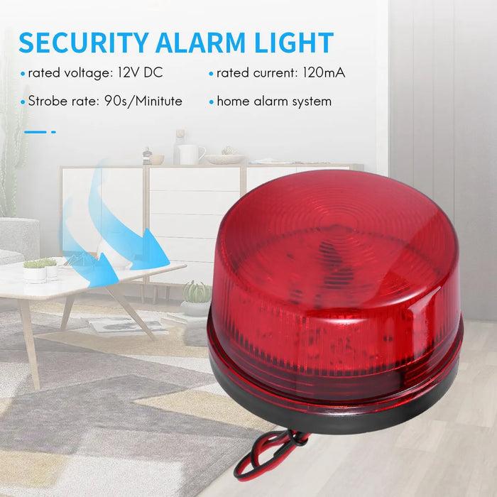 LUZ LED ROJO PARA ESTROBO ALARMAS GRAN BRILLANTEZ 12V GRADO B