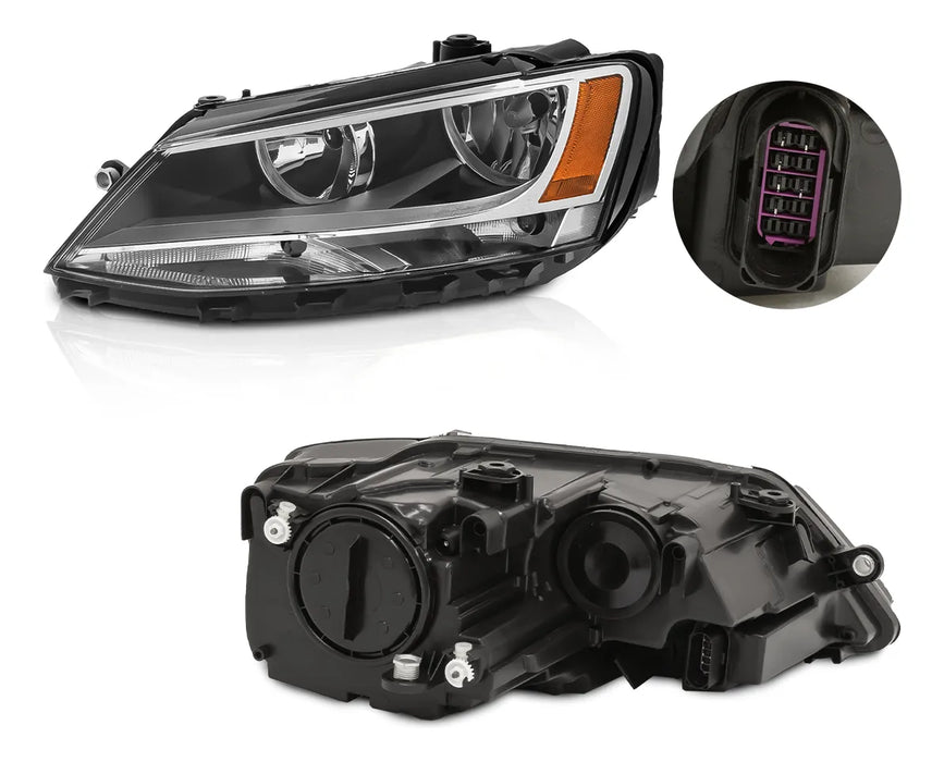 FARO JETTA IZQUIERDO CROMADO PILOTO 2010-2018 GRADO B