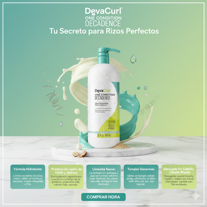 Limpiador DevaCurl DevaCurl No-Poo Decadence Limpiador Unisex 12 oz GRADO B