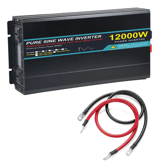 Inversor De Onda Sinusoidal Pura 12000w 24v/110v Para Coches GRADO B