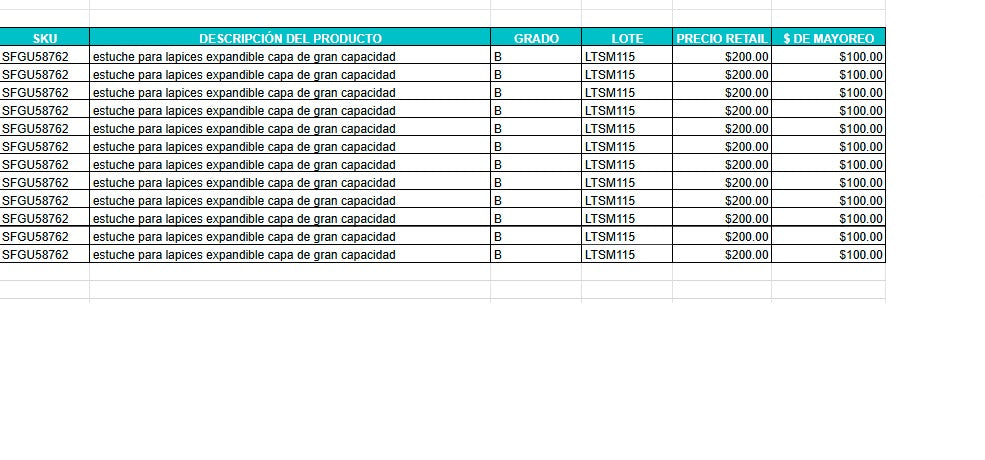 LOTE 12 ESTUCHERAS PARA LAPICES GRADO A