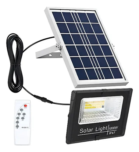Lámpara Solar Reflector Led De 1000 W Recargable Impermeable