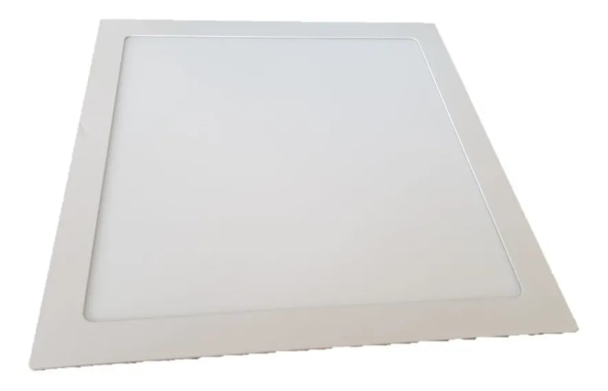LAMPARA PANEL LED PLAFON EMPOTRAR 30 CM CUADRADO 24W 10 PZAS GRADO B