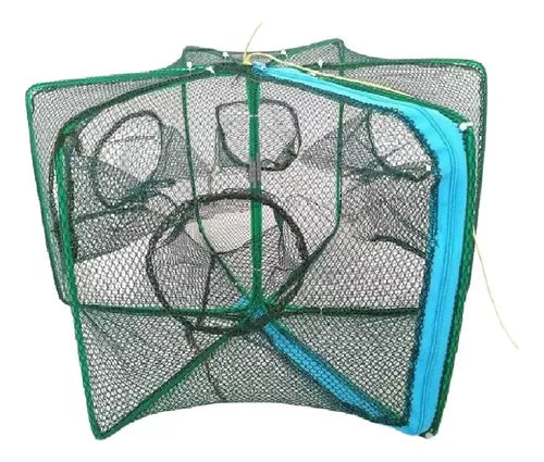 Red de pesca plegable para cangrejos y cangrejos  12 agujero 1