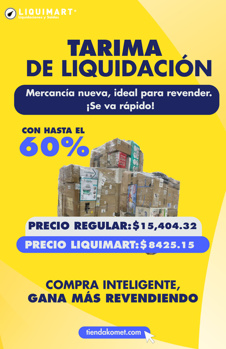 📦 TARIMA DE LIQUIDACIÓN MEGA MIX | +107 PZ | GRADO B | GRAN VARIEDAD DE PRODUCTOS