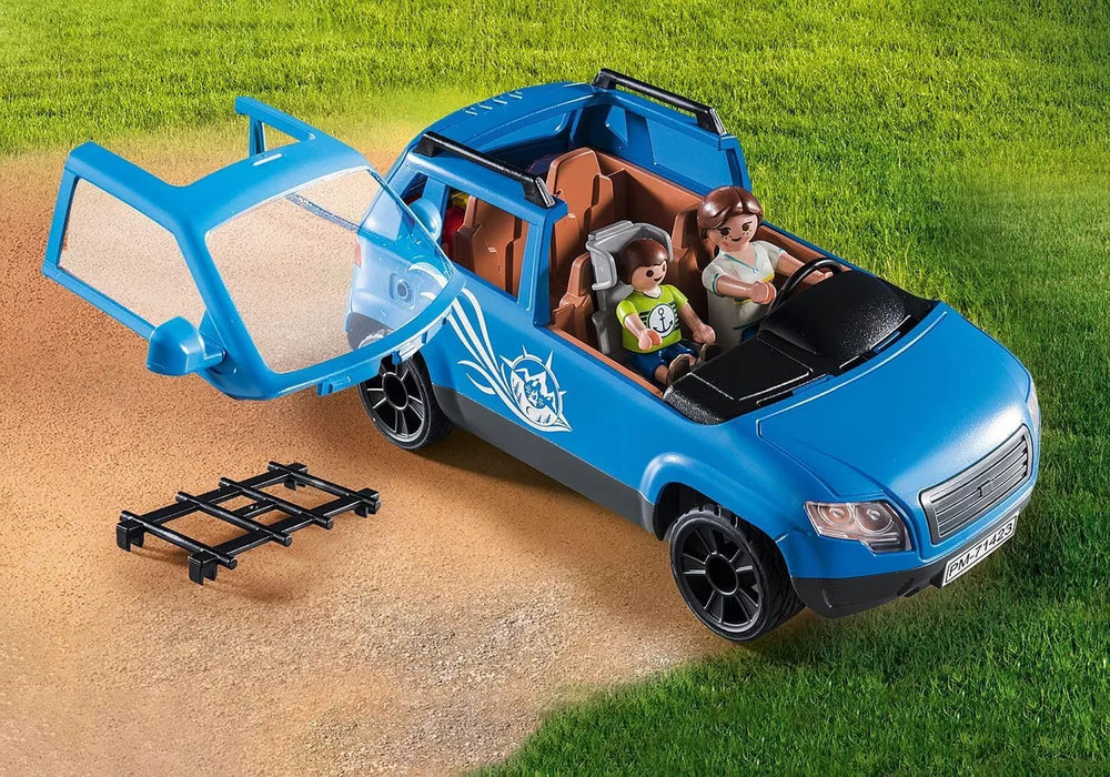 Playmobil Family Fun Caravana con Coche 3+ Figura Armable GRADO B